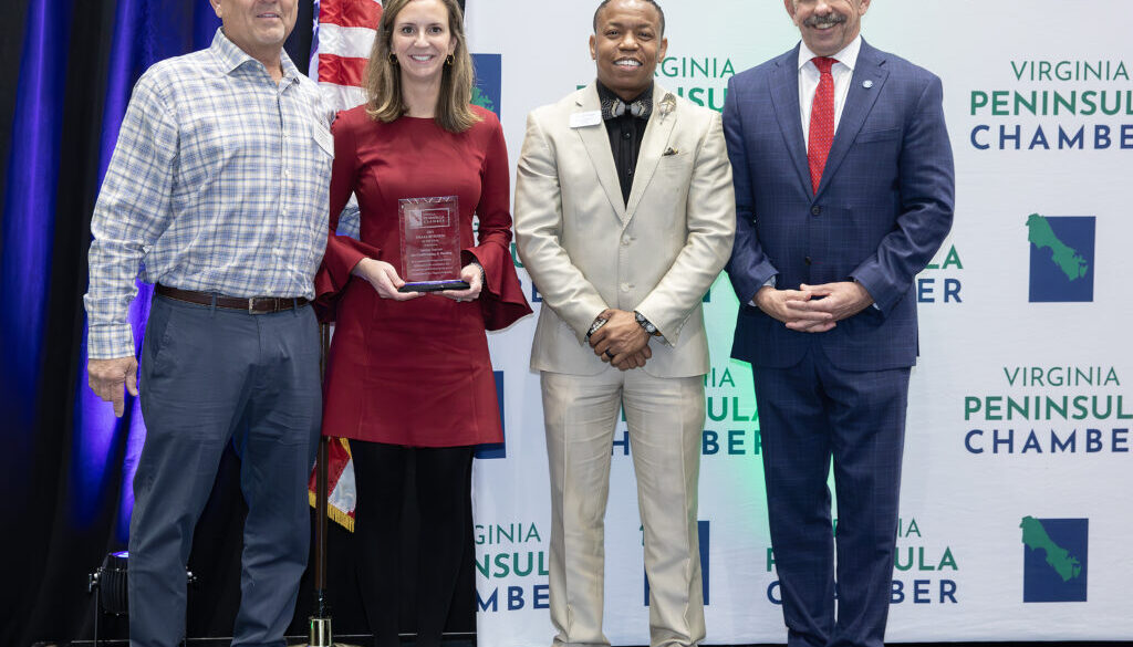 Tommy Garner Heating and Air conditioning wins small business of the year from the Virginia Peninsula Chamber of Commerce